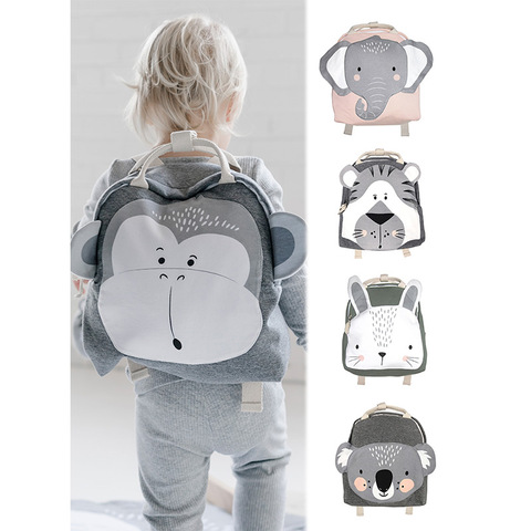 Mochila De felpa para bebé de 3 a 8 años, morral escolar de animales de dibujos animados para niños, bolsa de almacenamiento de juguetes para aperitivos, mochila con decoración para habitación de niños ► Foto 1/6