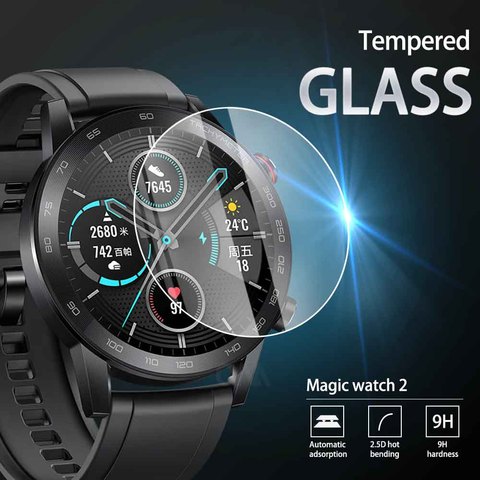 Cristal templado Premium 9H para reloj Honor Magic 2, Protector de pantalla de reloj inteligente de 46MM, accesorios de película para reloj Honor Magic2, 5 uds. ► Foto 1/6