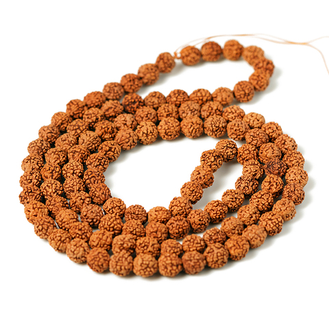 Cuentas de Rudraksha Vajra Bodhi para meditación, Perla Mala, fabricación de joyería, Chakras de oración, Bodhi tibetano, accesorios de budismo, 108 Uds. ► Foto 1/1