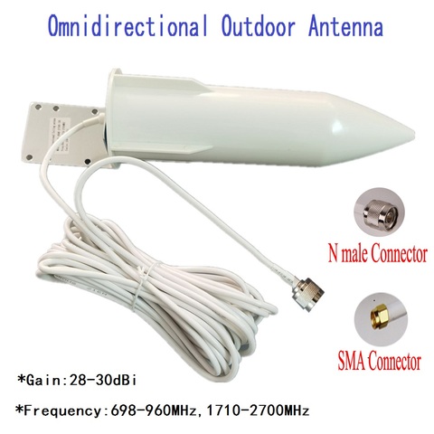 Antena de comunicación exterior para enrutador wifi, repetidor 2G, 3G, 4G, gsm, cdma, dcs, uds, amplificador de señal móvil, UMTS, LTE ► Foto 1/4