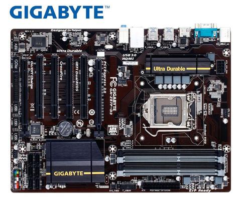 Tarjeta madre Gigabyte GA-Z87P-D3 DDR3 LGA 1150 32GB Z87P-D3 para I3 I5 I7 22nm Z87 placas base de escritorio usadas en ventas ► Foto 1/3