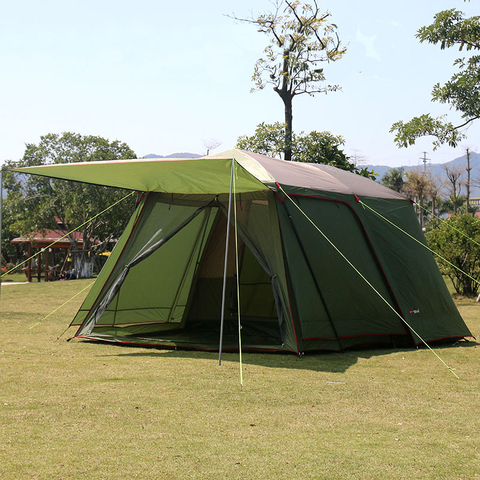 Gran oferta 2022, tienda de campaña para la playa para exteriores de 5-8 personas, tienda de campaña antiviento/lluvia UV/impermeable, 1 habitación, 1 sala, a la venta ► Foto 1/1