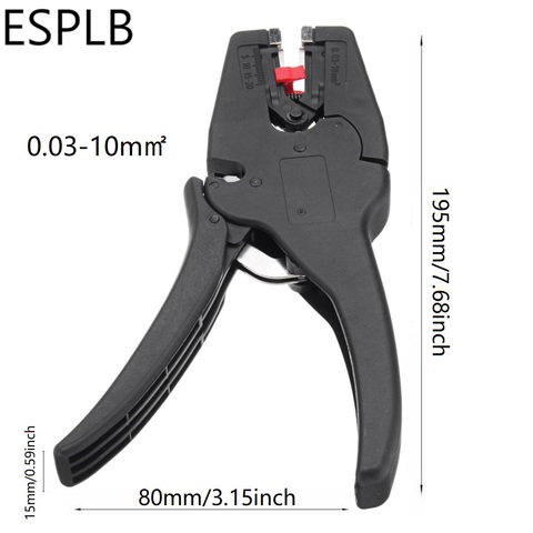 ESPLB-Pelacables de 0,03-10mm, alicates de pelar eléctricos de aislamiento nasal plano, para herramientas manuales autoajustables ► Foto 1/6