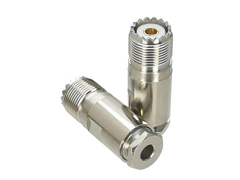 1 Uds UHF SO239 hembra jack abrazadera RG58 RG142 LMR195 RG400 Cable conector Coaxial RF ► Foto 1/4