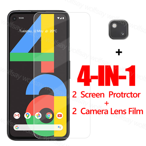 Cristal adhesivo completo de Google para Google Pixel 4A 5G Protector de pantalla para Pixel 5 4A templado teléfono Protector de vidrio de película para Pixel 4A 5 4A 5G ► Foto 1/6