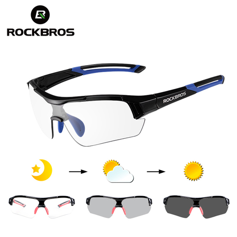 Rockbros ciclismo fotocrómico gafas UV400 Polarized MTB bicicleta gafas mujeres hombres deportes al aire libre bicicleta gafas ► Foto 1/6