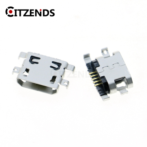 Conector Micro USB de 5 pines para teléfono móvil, placa pesada de 1,6mm, sin boca plana lateral, sin lado rizado, hembra, 10 Uds. ► Foto 1/5