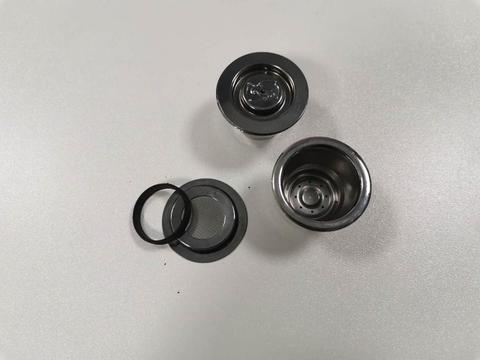 ICafilas-anillo redondo de silicona para Nespresso, accesorios de cubierta negra, cápsulas rellenables para el cuerpo, versión mejorada ► Foto 1/3