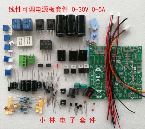 Fuente de alimentación ajustable 0-30V 0-5A, Kit de placa de alimentación de voltaje constante y corriente para experimentos de aprendizaje ► Foto 1/4