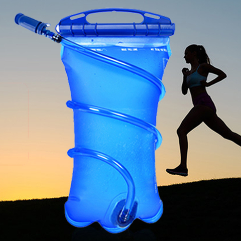 Bolsa de hidratación con depósito de agua, 1L, 1,5 l, 2L, 3L, mochila para Trail Running, sin BPA ► Foto 1/6