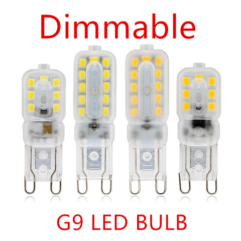 Bombilla LED regulable de 3W, 5W, G9, CA de 220V, SMD2835, iluminación de araña, reemplazo de 20w, 30w, lámpara halógena, 10 Uds. ► Foto 1/1