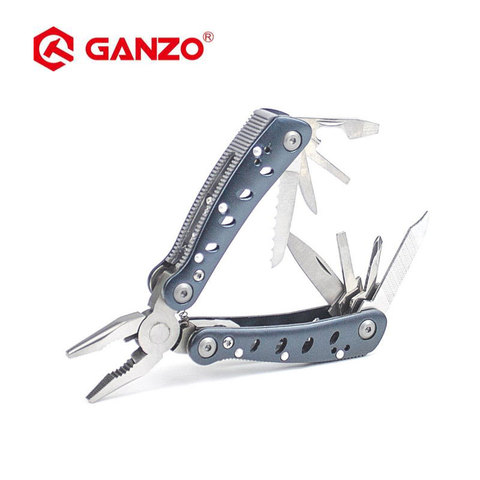 Ganzo-Alicates múltiples de G2022-S, juego de herramientas de mano, destornillador, cuchillo plegable portátil, alicate de acero inoxidable, 11 herramientas ► Foto 1/6