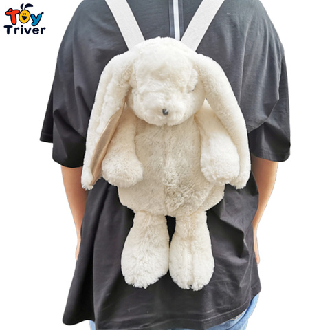 Mochila Kawaii de Conejo Blanco japonés, bolso de hombro de colegio, juguete de peluche para niños, niñas, novia, estudiante, regalo de cumpleaños ► Foto 1/6
