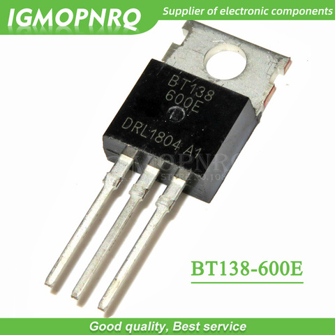 5pcs BT138-600E BT138 BT138-600 Triacs RAIL TRIAC 600V 12A TO-220  new original ► Foto 1/1