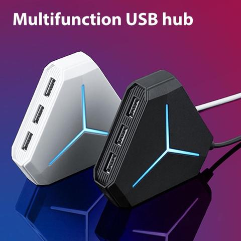 Puerto USB múltiple 2,0, lector de tarjetas TF Hub 1m, adaptador de Cable divisor para PC ► Foto 1/6