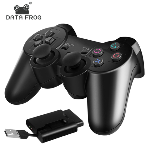 Mando inalámbrico de 2,4G para PS2/PS3, mando a distancia para teléfono Android/TV Box/Smart TV, mando con vibración para PC ► Foto 1/6