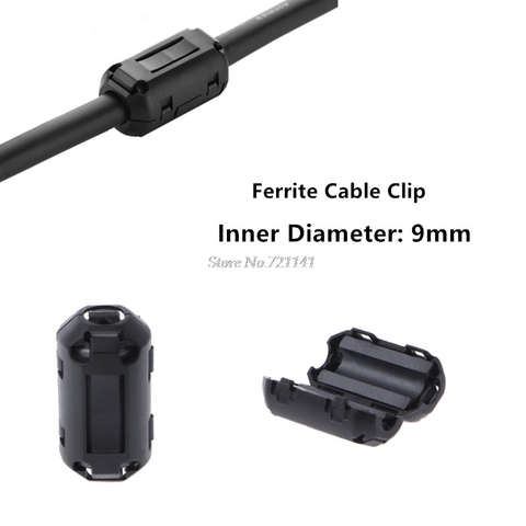 Anillo de núcleo de ferrita de 9mm, cuentas de estrangulador RFI EMI, filtro supresor de ruido para Cable de alimentación, Cable USB, antena, Cable de Audio, venta al por mayor ► Foto 1/6