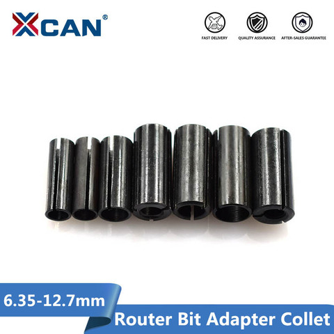 XCAN 1 piezas adaptador Collet mango herramienta CNC Router adaptadores de 8mm cambio a 6mm/8- 6,35/9,5-6,35/10-8/12-6-8 10/12 7-6 6,35mm ► Foto 1/6