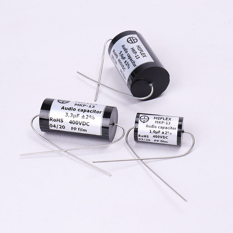 2 unids/lote Polonia las importaciones MIFLEX MKP-13 ± 2% de aleación de zinc de aluminio de audio amplificador de tubo de acoplamiento divisor fiebre capacitor con envío gratis ► Foto 1/5