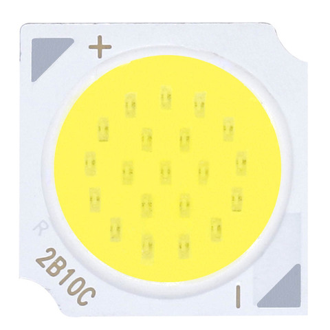 20 piezas lote de bombilla fuente de luz LED COB de 3w, 5w, 7w, 10w, 13x13mm, 240-260ma, para proyector LED ► Foto 1/6