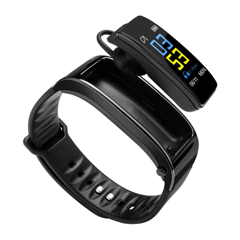 Reloj inteligente Y3 Plus, inalámbrico por Bluetooth, rastreador de salud, podómetro, pulsera de Fitness, auriculares ► Foto 1/6