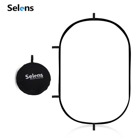 Selens-Reflector Oval translúcido plegable, tablero difusor de Panel suave para estudio fotográfico, con bolsa portátil, 100x150cm ► Foto 1/6