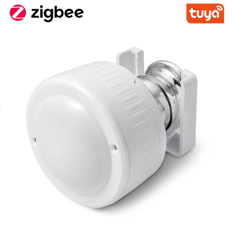 Tuya ZigBee-Sensor de temperatura 4 en 1, Sensor de humedad y movimiento PIR inteligente, carga USB o funciona con batería ► Foto 1/6