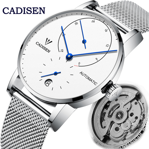 CADISEN-Reloj de pulsera para hombre, accesorio masculino de pulsera resistente al agua con mecanismo automático de gaviota, complemento deportivo mecánico de marca de lujo con diseño moderno ► Foto 1/6