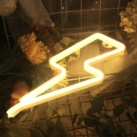 Letrero de neón con luz Led para decoración de habitación de niños, señal de luz Led con batería/USB, para regalo de fiesta, Bar y casa ► Foto 1/6