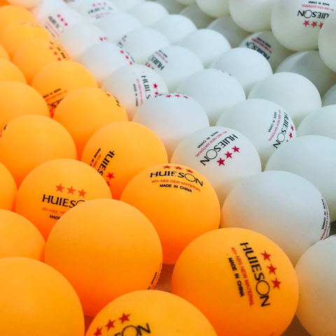 Huieson 30/100 Uds. 3 estrellas 40mm 2,8g pelotas de tenis de mesa Pelotas de Ping Pong para el Partido Nuevo Material ABS Bolas de plástico para el entrenamiento de la Mesa ► Foto 1/6