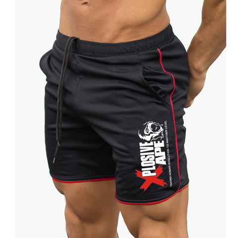 Pantalones cortos de culturismo para hombre, ropa deportiva de secado rápido de malla transpirable, pantalón de playa para correr, 2022 ► Foto 1/6