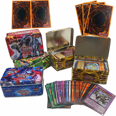 YU GI OH 41 Uds caja de hierro sin repetición con tarjeta flash tarjeta inglesa Yugi Muto edición completa colección tarjeta niños juguete para regalo ► Foto 1/5