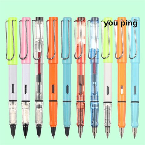 Bolígrafos de tinta para estudiantes, pluma estilográfica de tres tipos, material de papelería, calidad de lujo, color de moda, 555 ► Foto 1/6