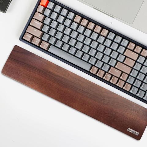 Keychron-reposamanos de madera K4 con Bluetooth, Teclado mecánico ► Foto 1/3