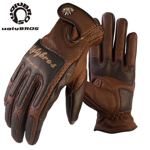 Guantes de motocicleta uglyBros, para Harley, anticaída, transpirables, retro ► Foto 1/1