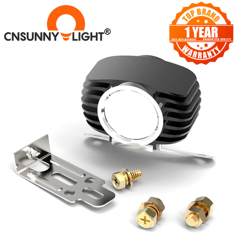 CNSUNNYLIGHT LED COCHE faro 15 W 10 W Blanco alto/bajo de la motocicleta DRL faro proyector coche niebla punto luces DC12V/24 V ► Foto 1/6