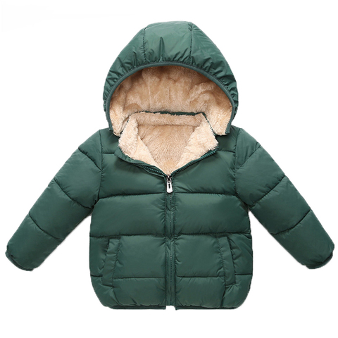 Chaquetas gruesas de invierno para bebés, abrigos cálidos de Cachemira para niñas, chaqueta con capucha, ropa para niños pequeños, abrigo de 1-6 años ► Foto 1/6