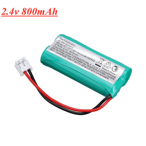 Batería de teléfono inalámbrica para Uniden BT-1011, batería recargable de 1-BT-1018, 2,4 V, 800mAh, NiMH, BT1011, BT1018, BT8001, BT-694, 2,4 V ► Foto 1/5