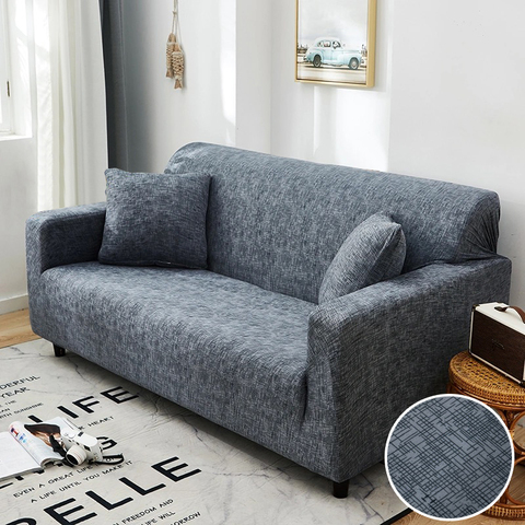 Funda elástica para sofá con patrón cruzado, envolvente, para sala de estar ► Foto 1/6