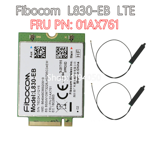 L830-EB de Fibocom 01AX761, tarjeta WWAN para Lenovo Thinkpad X280 T480 T490 T490s T590 P53s X390 L490 L590 P43s T480s X390 Yoga ► Foto 1/3