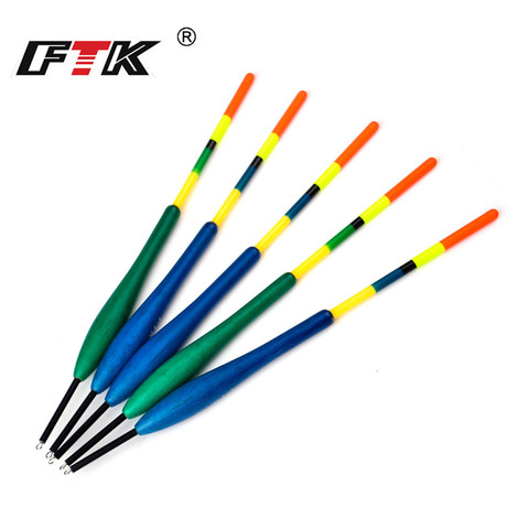 FTK 5 unids/lote Barguzinsky abeto Bobber longitud 20,5-22 CM flotar 3G 4G 5G Color de la mezcla flotador de pesca para aparejos de pesca de carpa ► Foto 1/6