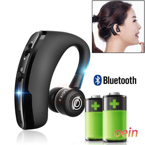 Auriculares V8 V9 inalámbricos por Bluetooth, cascos universales de negocios con reducción de ruido 5,0 y micrófono ► Foto 1/6