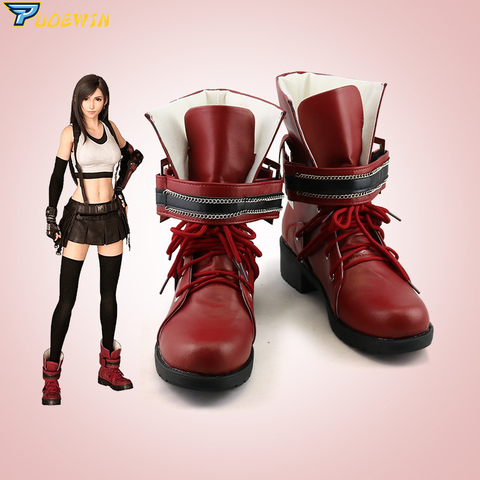 Tifa-zapatos de Cosplay de Final Fantasy, botas hechas a medida ► Foto 1/5