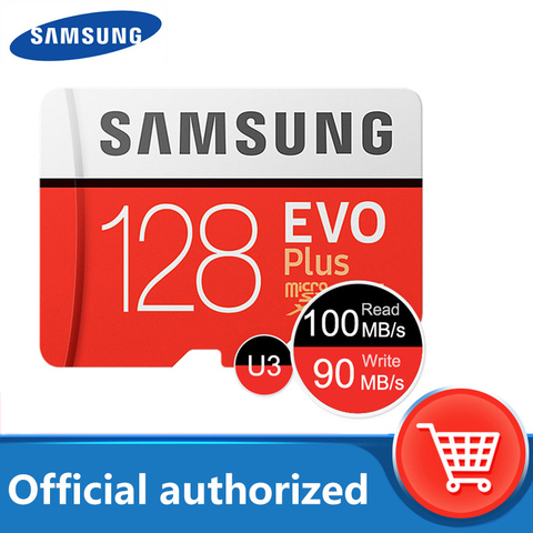 100% original Samsung micro sd de 128gb de tarjeta de memoria flash 100 MB/s 32gb 64gb cartao gb de memoria de Clase 10 UHS-I U3 4K de 256gb TF tarjeta ► Foto 1/6