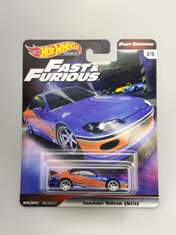 Hot wheels-coches de juguete de aleación fundida, coche de juguete de colección de Metal, Fast and Furious, Nissan SIM S15 1/64 ► Foto 1/2