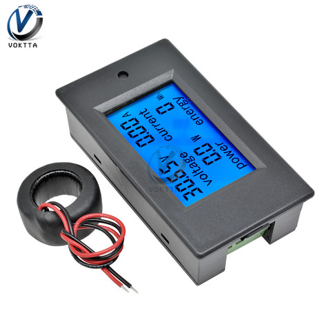 Monitor de Voltaje de potencia LCD, medidor de corriente de voltaje Digital, DC 6,5-100V, AC 80-260V, 20A, 50A, 100A ► Foto 1/6