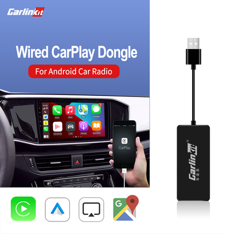 Carlinkit-llave electrónica automática para sistema Android Apple CarPlay, enlace inteligente compatible con mirrorlink, Airplay, Google IOS 14 ► Foto 1/6