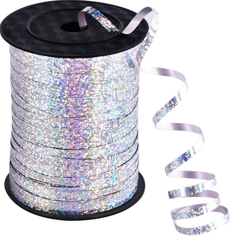 Globos cintas cinta laser para decoración de fiesta regalos de cumpleaños DIY embalaje para boda decoración de Papel cintas de raso Accesorios ► Foto 1/6