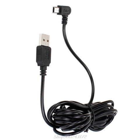 Cable de carga de ángulo recto de 3,5 M, USB tipo-a A Mini 5 pines para navegador GPS ► Foto 1/5