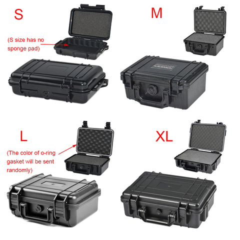 Caja de Seguridad impermeable, caja de herramientas de plástico ABS, caja seca táctica para exteriores, equipo de seguridad sellado, contenedor de herramientas para exteriores ► Foto 1/6